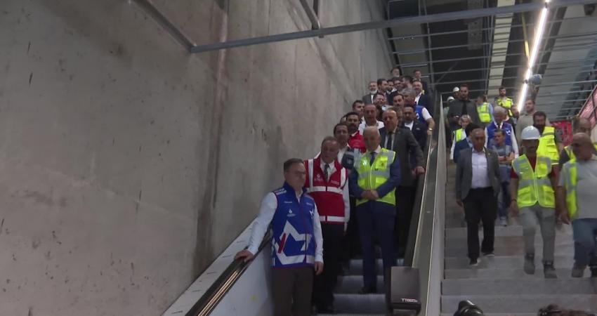 İstanbul Büyükşehir Belediye (İBB) Başkanvekili Nuri Aslan, Ümraniye-Ataşehir-Göztepe Metro Hattı’nda