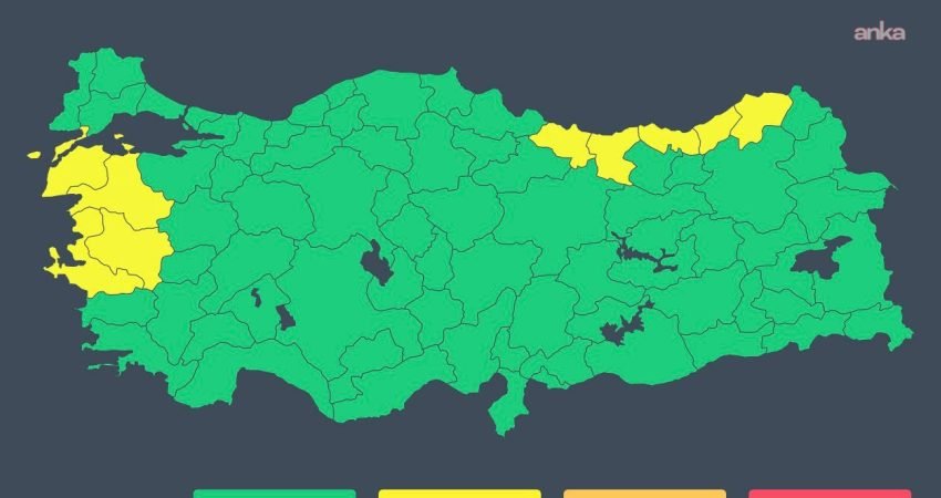 İçişleri Bakanlığı, Meteoroloji Genel Müdürlüğü'nün son değerlendirmelerine göre yarın Ordu,
