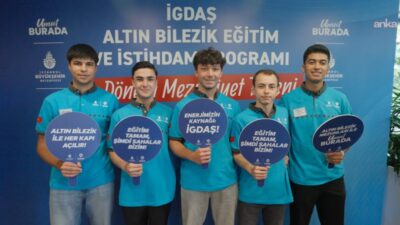 İGDAŞ’ın gençlerin mesleki gelişimine katkı sunmak amacıyla hayata geçirdiği Altın