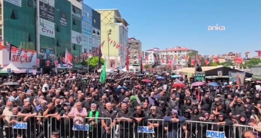 Iğdır’da, Hz. Hüseyin ve Kerbela şehitlerinin anıldığı Aşura matem merasimi