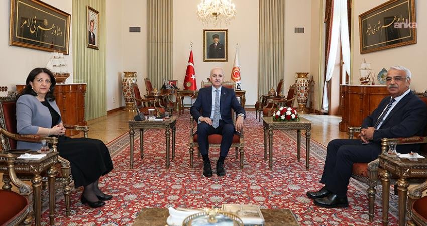 TBMM Başkanı Numan Kurtulmuş ile görüşen İmralı Heyeti, görüşmede, çerçeve