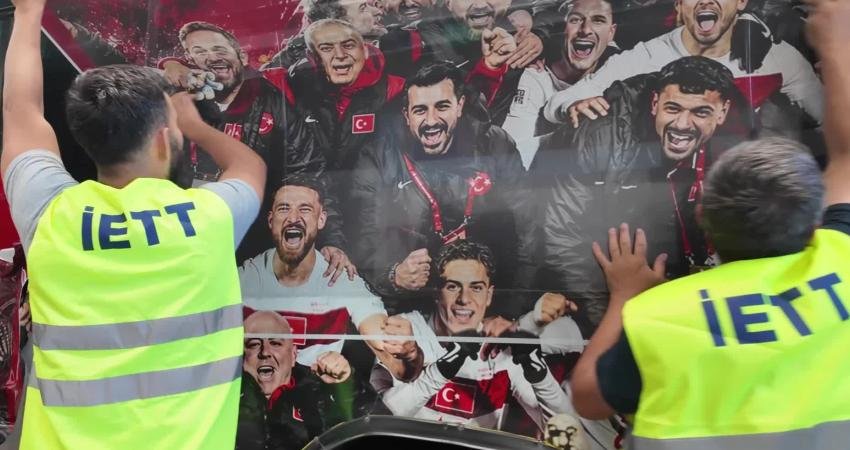 İETT, A Milli Futbol Takımının küresel heyecanına ortak olmak için