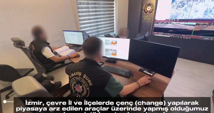 İzmir merkezli 6 ilde yürütülen soruşturmada, ağır hasarlı araçların kimlik