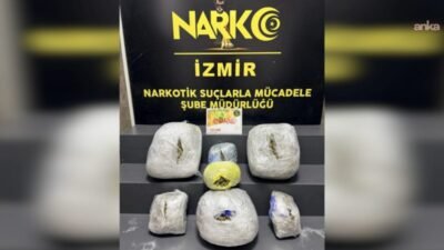 İzmir Balçova'da polis tarafından durdurulan araçta 15 kilogram esrar-skunk ele