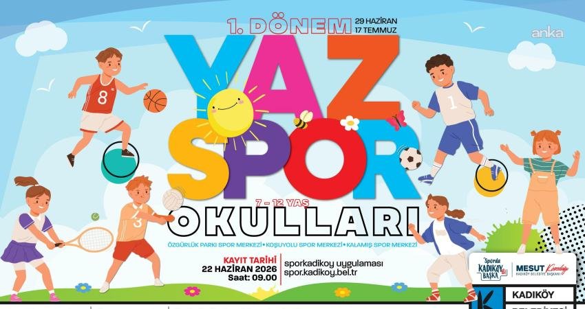 Kadıköy Belediyesi’nin çocuklar için düzenlediği yaz spor okulunun birinci dönem