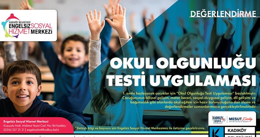Kadıköy Belediyesi'nin çocuğunun ilkokula hazır olup olmadığını merak eden aileler