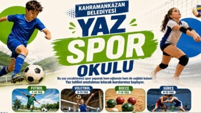 Kahramankazan Belediyesi tarafından çocukların yaz tatilini verimli, sağlıklı ve eğlenceli