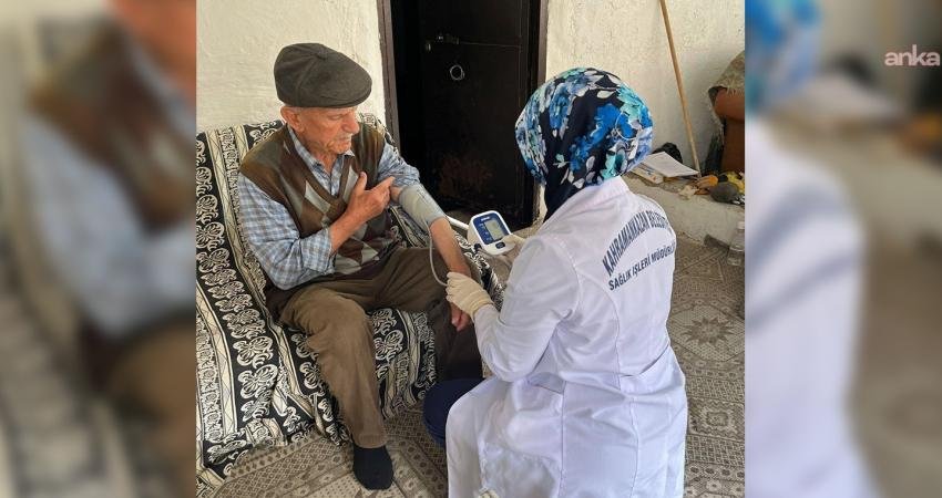 Kahramankazan Belediyesi Sağlık İşleri Müdürlüğü ekipleri, evde sağlık hizmetleri kapsamında
