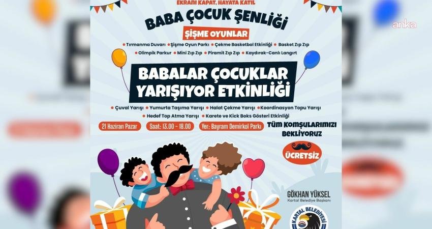Kartal Belediyesi, Babalar Günü etkinlikleri kapsamında aile içi bağları güçlendirmek