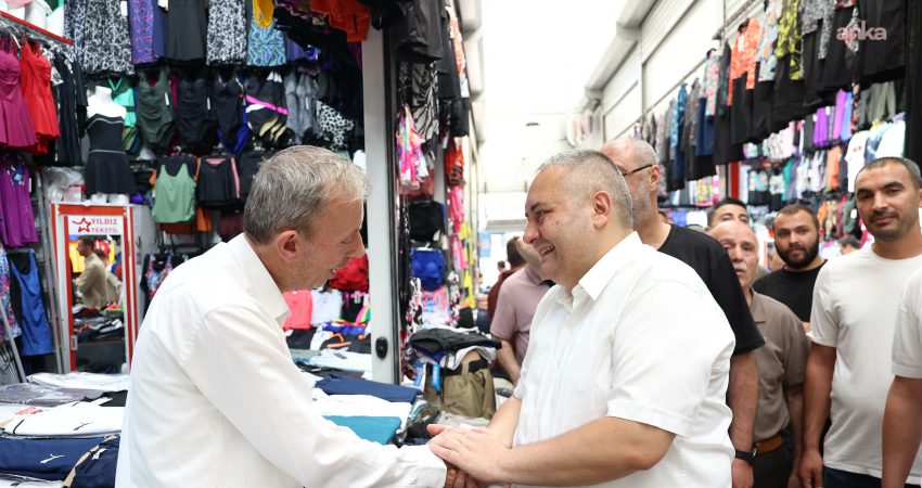 Keçiören Belediye Başkanı Mesut Özarslan, Osmanlı Halk Pazarı’nı ziyaret ederek