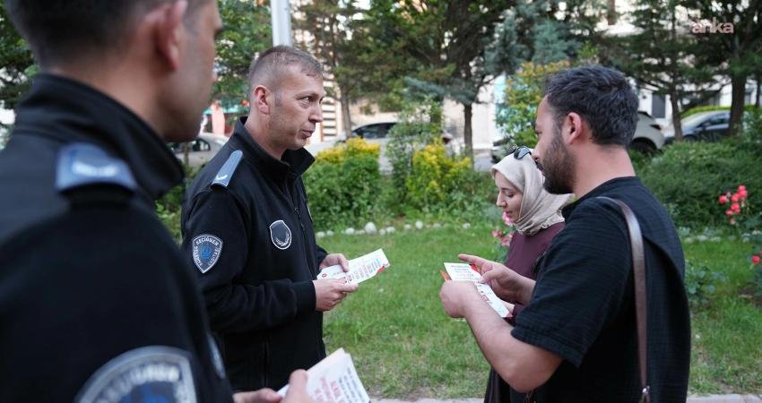 Keçiören Belediyesi Zabıta Müdürlüğü ekipleri, "Toplum ahlakı ve huzuru önceliğimizdir" sloganıyla