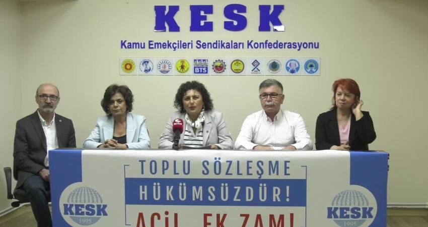 KESK Eş Genel Başkanı Ayfer Koçak, kamu emekçilerinin temmuz ayı
