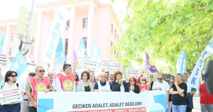 Kamu Emekçileri Sendikaları Konfederasyonu (KESK) ve bağlı sendikaların yöneticileri ile