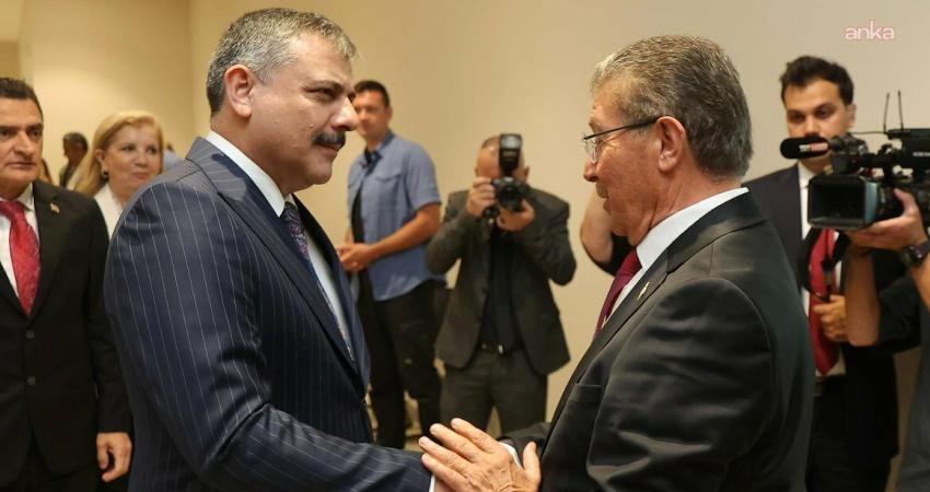 KKTC Başbakanı Ünal Üstel, İçişleri Bakanı Mustafa Çiftçi'yi kabul etti.