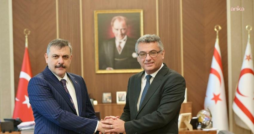 KKTC Cumhurbaşkanı Tufan Erhürman, İçişleri Bakanı Mustafa Çiftçi ve beraberindeki