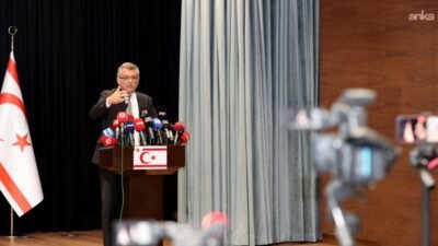 KKTC Cumhurbaşkanı Tufan Erhürman, “200 Gün” basın toplantısında Kıbrıs sorunu,