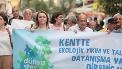 Dünya Çevre Günü kapsamında düzenlenen Ekolojik Mücadele ve Direniş Yürüyüşü’nde