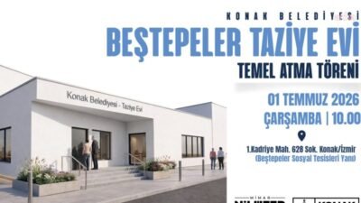 Konak Belediyesi Beştepeler Taziye Evi’nin temel atma törenine tüm Konaklıları