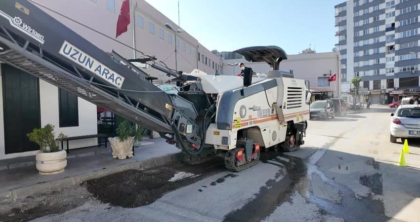 Konak Belediyesi ekipleri, doğal gaz alt yapı çalışmaları biten Çahabey,