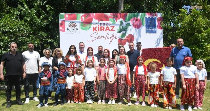 Kuşadası Belediyesi'nin katkılarıyla Kirazlı Mahallesi’nde düzenlenen "Kiraz Şenliği" başladı. Gün