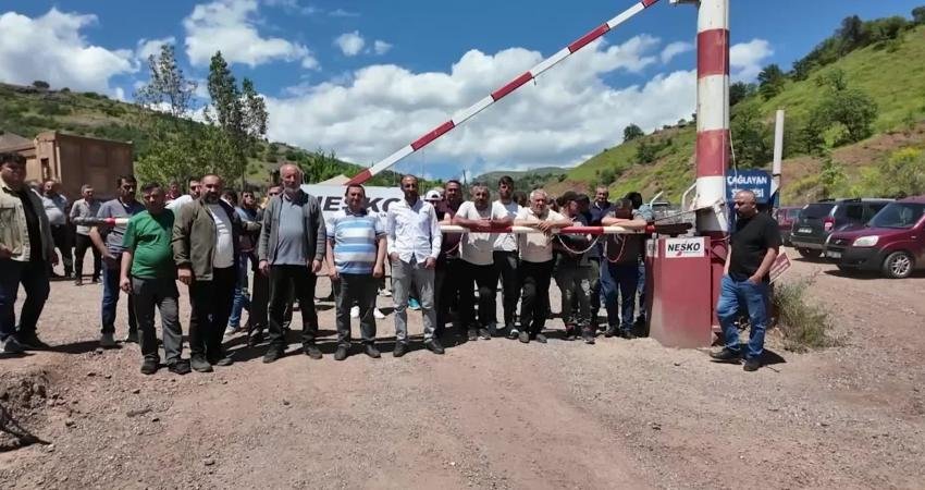 Giresun’un Şebinkarahisar ilçesinde Yıldızlar SSS Holding bünyesindeki Nesco Maden’de çalışan