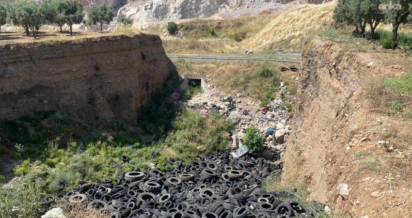 Manisa Büyükşehir Belediyesi, kullanım ömrünü tamamlamış lastiklerin doğaya kontrolsüz şekilde