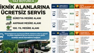Manisa Büyükşehir Belediyesi, hafta sonunu doğayla iç içe geçirmek isteyen
