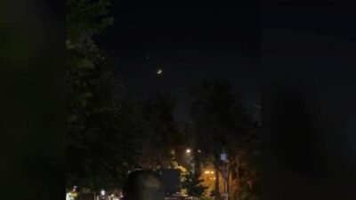 Mardin’in Kızıltepe ilçesinde gece saatlerinde gökyüzünde nadir bir doğa olayı