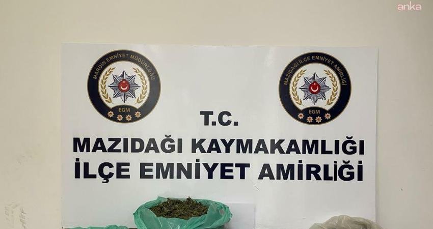 Mardin'in Mazıdağı ilçesinde düzenlenen uyuşturucu operasyonunda, 4 kilo 636 gram