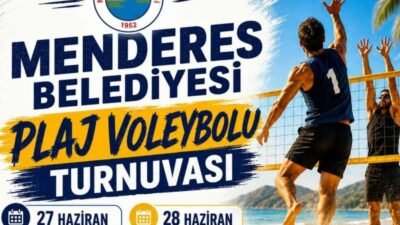 Menderes Belediyesi, plaj voleybolu turnuvası düzenleyecek. 27-28 Haziran’daki etkinlik, Özdere Çukuraltı
