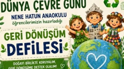 Menderes Belediyesi’nin destekleri ile Nene Hatun Anaokulu öğrencilerinin 5 Haziran