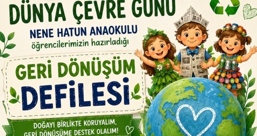 Menderes Belediyesi’nin destekleri ile Nene Hatun Anaokulu öğrencilerinin 5 Haziran