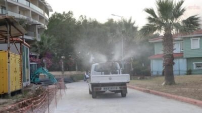 Menderes Belediyesi, 16 Haziran tarihine takvimlenen ilaçlama çalışmalarını başlattı. İlçenin