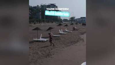 Mezitli Belediyesi, yaz aylarında vatandaşların deniz keyfini daha konforlu hale