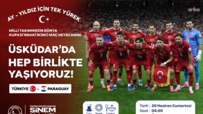 Üsküdar Belediyesi, A Milli Futbol Takımı’nın 2026 FIFA Dünya Kupası'nda
