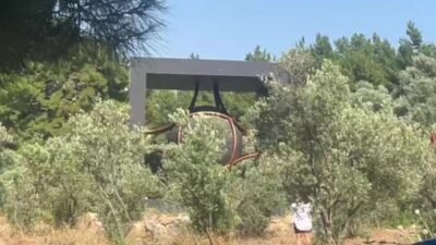 Muğla'nın Seydikemer ilçesinde köylülerin ihbarı üzerine incelemeye alınan dev yapının,