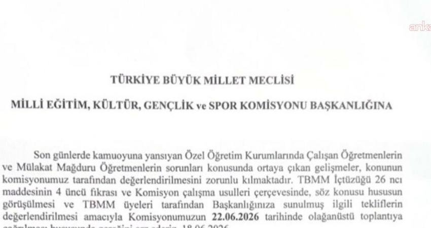 CHP Isparta Milletvekili Hikmet Yalım Halıcı, özel sektörde çalışan öğretmenler