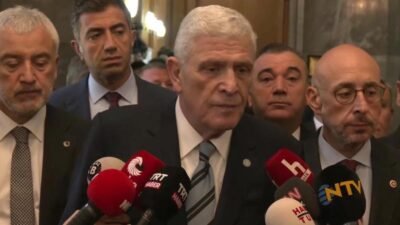 İYİ Parti Genel Başkanı Müsavat Dervişoğlu, Cumhurbaşkanı Başdanışmanı Mehmet Uçum'un