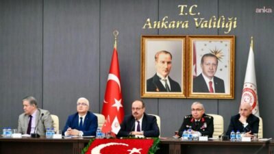 Ankara Valisi Yakup Canbolat başkanlığında, Ankara'daki üniversitelerin rektörleri ve ilgili