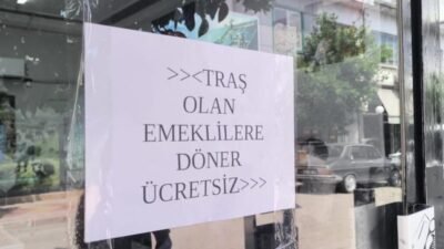 Osmaniye'nin Kadirli ilçesinde berber Yusuf Kırcalıoğlu, başlattığı kampanyayla tıraş olan