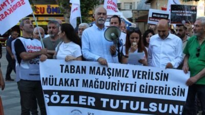 Özel Sektör Öğretmenler Sendikası Gaziantep Şube Başkanı Sümeyye Yeşil, öğretmenlerin