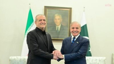 Pakistan Başbakanı Şahbaz Şerif, İran Cumhurbaşkanı Mesud Pezeşkiyan ile Pakistan’da
