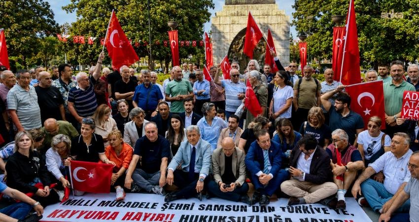 Samsun'da 16 siyasi parti, sendika, dernek ve meslek odasının katılımıyla