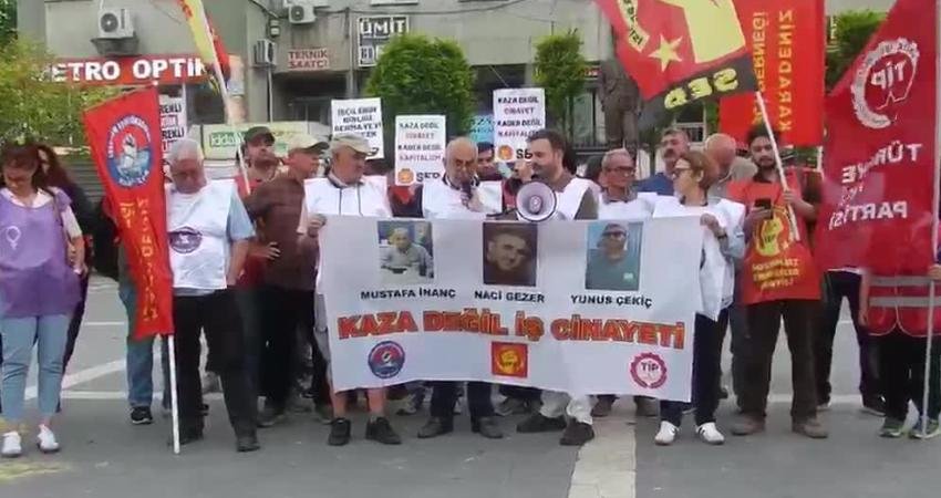 Samsun’da siyasi parti ve STK’lardan iş cinayetlerine tepki: 2026 yılının ilk dört ayında 622 işçinin iş cinayetlerinde yaşamını yitirdi Samsun'un Tekkeköy ilçesindeki Yeşilyurt Demir Çelik Fabrikası'nda meydana gelen iş