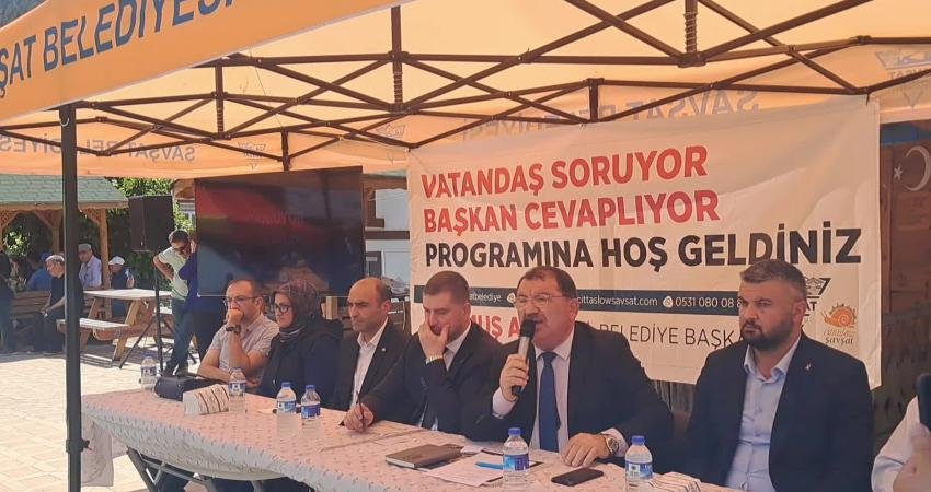AK Partili Artvin Şavşat Belediye Başkanı Durmuş Aydın, ilçedeki Dr.