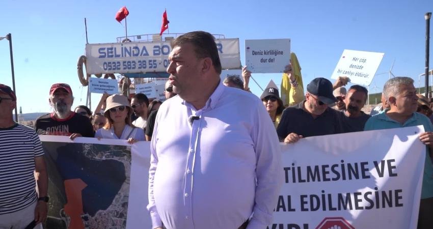 Seferihisar Belediye Başkanı İsmail Yetişkin, Sığacık Körfezi'ne yapılmak istenen marinaya