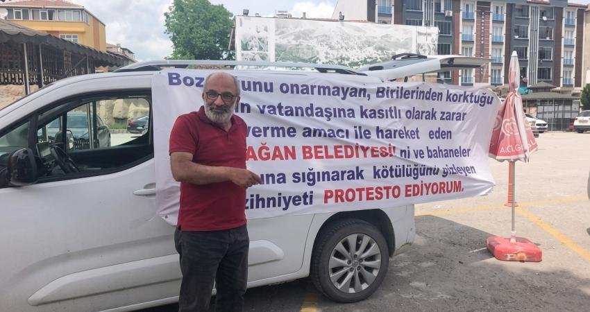 Sinop’un Durağan ilçesinde seracılık yapan bir vatandaş, su sorununun çözülemediğini
