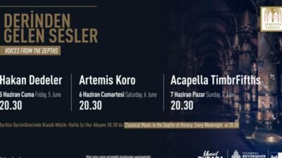 İBB Kültür AŞ işletmesindeki Şerefiye Sarnıcı, “Derinden Gelen Sesler” konser