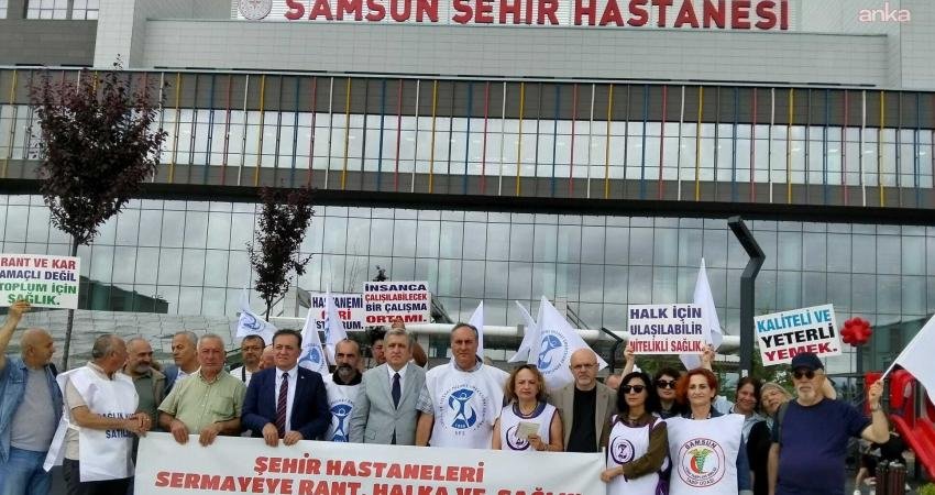 SES Samsun Şubesi, şehir merkezindeki üç hastanenin eksiklikler giderilmeden Samsun