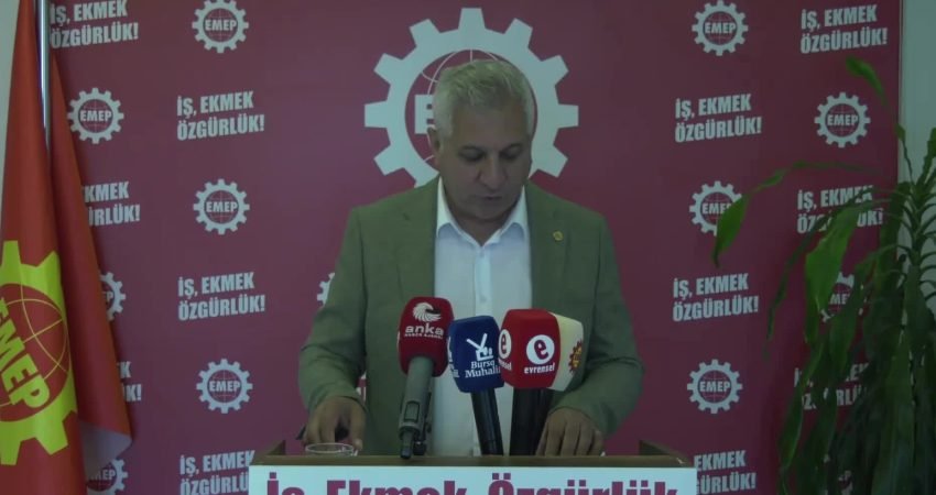 Emek Partisi (EMEP) Genel Başkanı Seyit Aslan, Cumhurbaşkanı Recep Tayyip Erdoğan